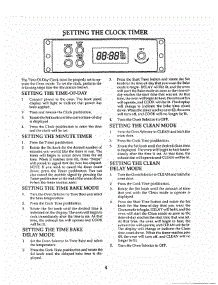 12 - Setting The Clock Timer parts for Thermador Oven CMT-18 from AppliancePartsPros.com