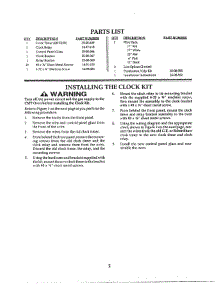 10 - Clock Kit Installation parts for Thermador Oven CMT-20 from AppliancePartsPros.com