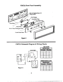 10 - Clock Kit Front & Schematic & Wiring parts for Thermador Oven CMT-21 from AppliancePartsPros.com