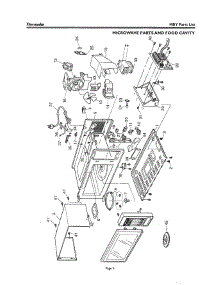 04 - Microwave Parts & Food Cavity parts for Thermador Microwave MT27W from AppliancePartsPros.com