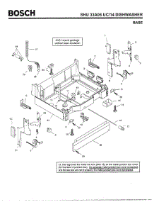 05 - Base parts for Bosch Dishwasher SHU33A06 UC/14 (FD 8211-) from AppliancePartsPros.com