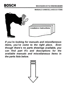 07 - Manuals & Miscellaneous Items parts for Bosch Dishwasher SHU33A06 UC/14 (FD 8211-) from AppliancePartsPros.com