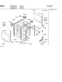03 - Tank Assembly parts for Bosch Dishwasher SHU43C05 UC/14 (FD 8211-) from AppliancePartsPros.com