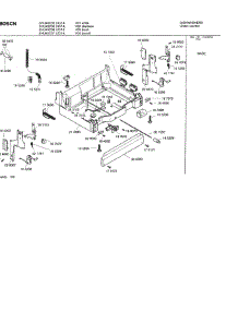 05 - Base parts for Bosch Dishwasher SHU43C05 UC/14 (FD 8211-) from AppliancePartsPros.com