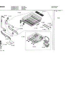 06 - Racks parts for Bosch Dishwasher SHU43C05 UC/14 (FD 8211-) from AppliancePartsPros.com