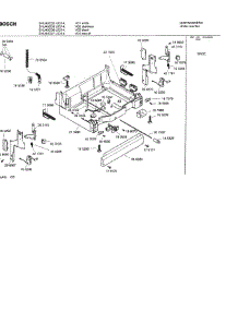 05 - Base parts for Bosch Dishwasher SHU43C06 UC/14 (FD 8211-) from AppliancePartsPros.com