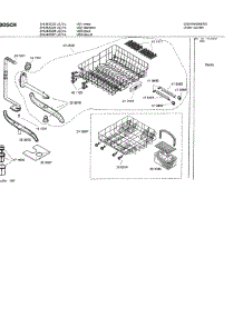 06 - Racks parts for Bosch Dishwasher SHU43C06 UC/14 (FD 8211-) from AppliancePartsPros.com