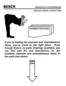 07 - Manuals & Miscellaneous Items parts for Bosch Dishwasher SHU43C06 UC/14 (FD 8211-) from AppliancePartsPros.com