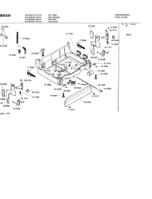 05 - Base parts for Bosch Dishwasher SHU43C07 UC/14 (FD 8211-) from AppliancePartsPros.com