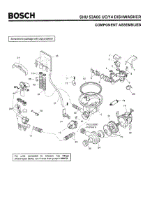 04 - Component Assemblies parts for Bosch Dishwasher SHU53A06 UC/14 (FD 8211-) from AppliancePartsPros.com