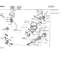 04 - Component Assemblies parts for Bosch Dishwasher SHU66C05 UC/14 (FD 8211-) from AppliancePartsPros.com