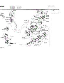 04 - Component Assemblies parts for Bosch Dishwasher SHU66C06 UC/14 (FD 8211-) from AppliancePartsPros.com