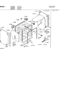 03 - Tank Assembly parts for Bosch Dishwasher SHU66C07 UC/14 (FD 8211-) from AppliancePartsPros.com