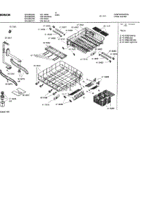 06 - Racks parts for Bosch Dishwasher SHU66C07 UC/14 (FD 8211-) from AppliancePartsPros.com
