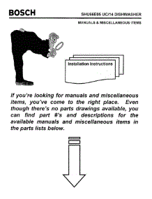 07 - Manuals & Miscellaneous Items parts for Bosch Dishwasher SHU66E05 UC/14 (FD 8211-) from AppliancePartsPros.com