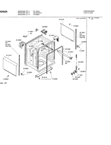 03 - Tank Assembly parts for Bosch Dishwasher SHX33A02 UC/14 (FD 8211-) from AppliancePartsPros.com