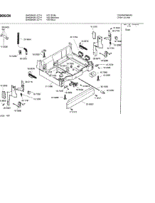 05 - Base parts for Bosch Dishwasher SHX33A02 UC/14 (FD 8211-) from AppliancePartsPros.com