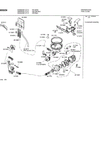 04 - Component Assemblies parts for Bosch Dishwasher SHX33A05 UC/14 (FD 8211-) from AppliancePartsPros.com
