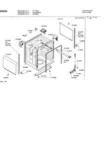 03 - Tank Assembly parts for Bosch Dishwasher SHX33A06 UC/14 (FD 8211-) from AppliancePartsPros.com