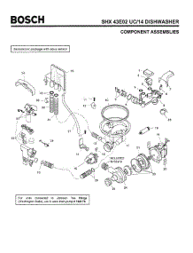 04 - Component Assemblies parts for Bosch Dishwasher SHX43E02 UC/14 (FD 8211-) from AppliancePartsPros.com