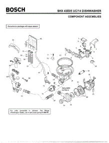 04 - Component Assemblies parts for Bosch Dishwasher SHX43E05 UC/14 (FD 8211-) from AppliancePartsPros.com
