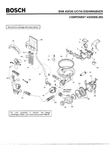 04 - Component Assemblies parts for Bosch Dishwasher SHX43E06 UC/14 (FD 8211-) from AppliancePartsPros.com
