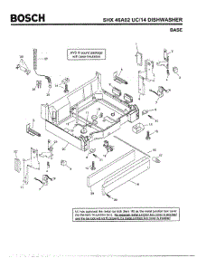 05 - Base parts for Bosch Dishwasher SHX46A02 UC/14 (FD 8211-) from AppliancePartsPros.com