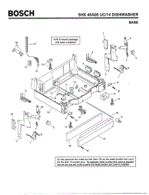 05 - Base parts for Bosch Dishwasher SHX46A06 UC/14 (FD 8211-) from AppliancePartsPros.com