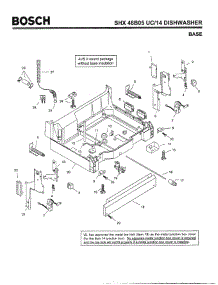 05 - Base parts for Bosch Dishwasher SHX46B05 UC/14 (FD 8211-) from AppliancePartsPros.com