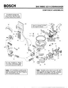 04 - Component Assemblies parts for Bosch Dishwasher SHX56B02 UC/14 (FD 8211-) from AppliancePartsPros.com