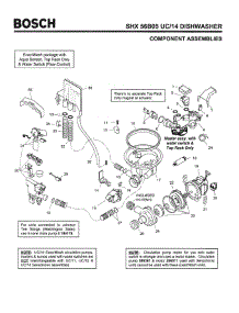 04 - Component Assemblies parts for Bosch Dishwasher SHX56B05 UC/14 (FD 8211-) from AppliancePartsPros.com