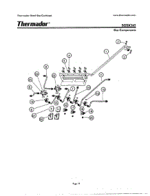 18 - Gas Components parts for Thermador SGSX365ZB from AppliancePartsPros.com