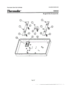 28 - Rough-In Box Components parts for Thermador SGS365ZB from AppliancePartsPros.com