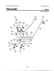 42 - Gas Components parts for Thermador SGS304ZW from AppliancePartsPros.com