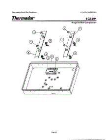 44 - Rough-In Box Components parts for Thermador SGS304ZB from AppliancePartsPros.com