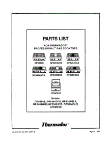 07 - Cover parts for Thermador Cooktop PCS366 from AppliancePartsPros.com