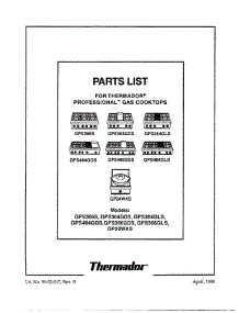 07 - Cover parts for Thermador Cooktop PCS484GG from AppliancePartsPros.com