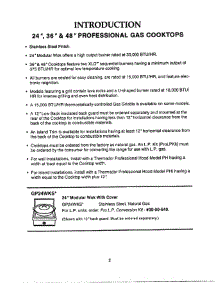 08 - Introduction parts for Thermador Cooktop PCS484GD from AppliancePartsPros.com
