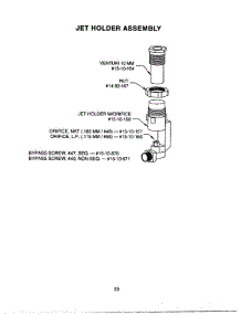 33 - Jet Holder Assembly parts for Thermador Cooktop PCS484GG from AppliancePartsPros.com