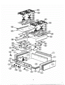 09 - Burner Box parts for Thermador Cooktop PCS484WK from AppliancePartsPros.com