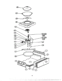11 - Wok Burner Box parts for Thermador Cooktop PCS484WK from AppliancePartsPros.com
