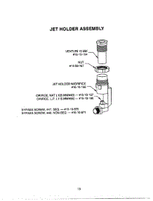 13 - Jet Holder Assembly parts for Thermador Cooktop PCS484WK from AppliancePartsPros.com