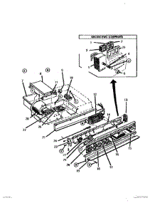 03 - Burner Box & Control Panel parts for Thermador Range GSC30WC from AppliancePartsPros.com