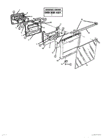 13 - Door Assembly parts for Thermador Range GSC30WC from AppliancePartsPros.com