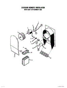 14 - Remote Ventilator parts for Thermador Range GSC30WC from AppliancePartsPros.com