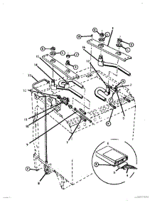04 - Burner Box Gas parts for Thermador Range GSC30WC-01 from AppliancePartsPros.com