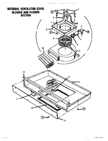 10 - Integral Ventilator, Blower, Plenum parts for Thermador Range GSC30WC-01 from AppliancePartsPros.com