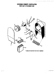 14 - Remote Ventilator parts for Thermador Range GSC30WC-01 from AppliancePartsPros.com