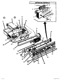 03 - Burner Box & Control Panel parts for Thermador Range GSC30WC1 from AppliancePartsPros.com