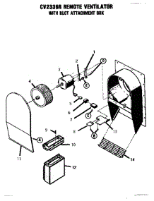 10 - Remote Ventilator parts for Thermador Range ESC30CVB from AppliancePartsPros.com